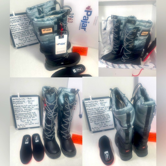 BNIB PAJAR BOOTS. Size on boot says 6
while tag on bottom says 5-5.5 - Picture 12 of 16